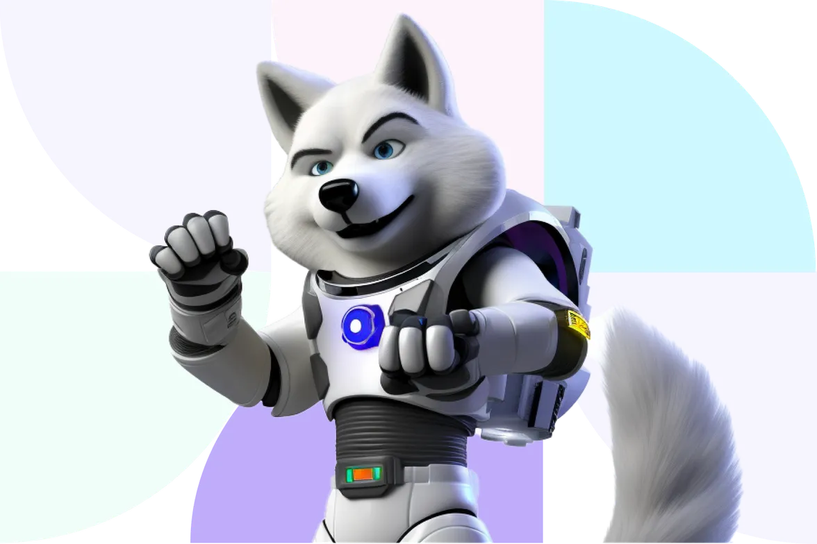 Sken.io website watchdog mascot